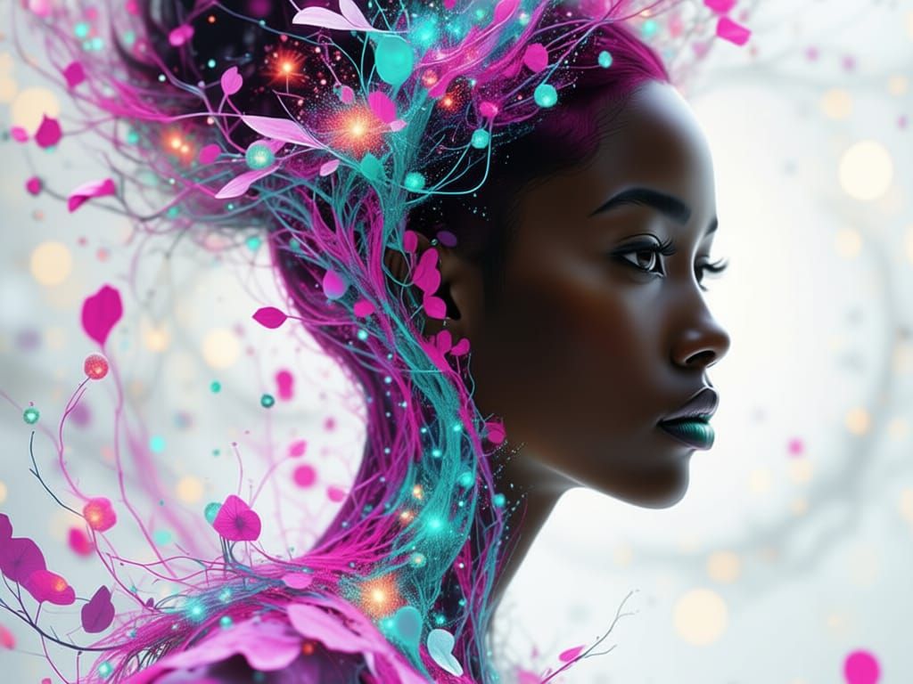 Vivid Pink, Blue, and Turquoise Color Palette