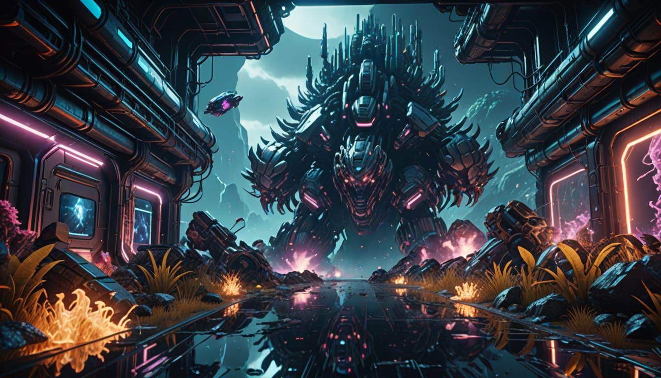 Epic 3D Videogame Masterpiece with Intricate Details