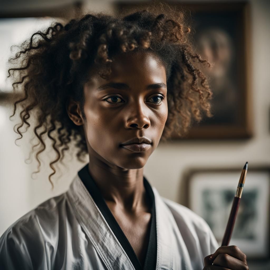 1970s Museum Karate Student Portrait