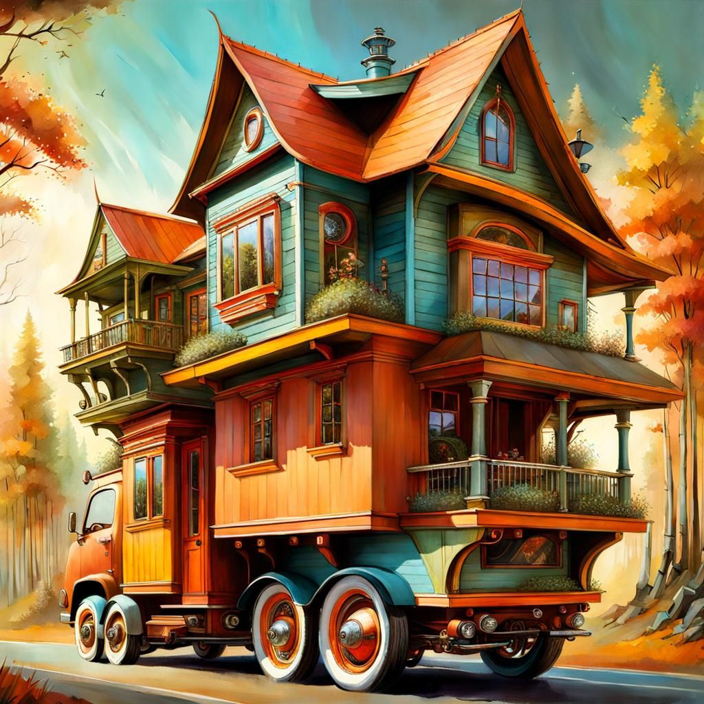 Whimsical Motorhome Inspired by Alejandro Burdisio's Whimsil...