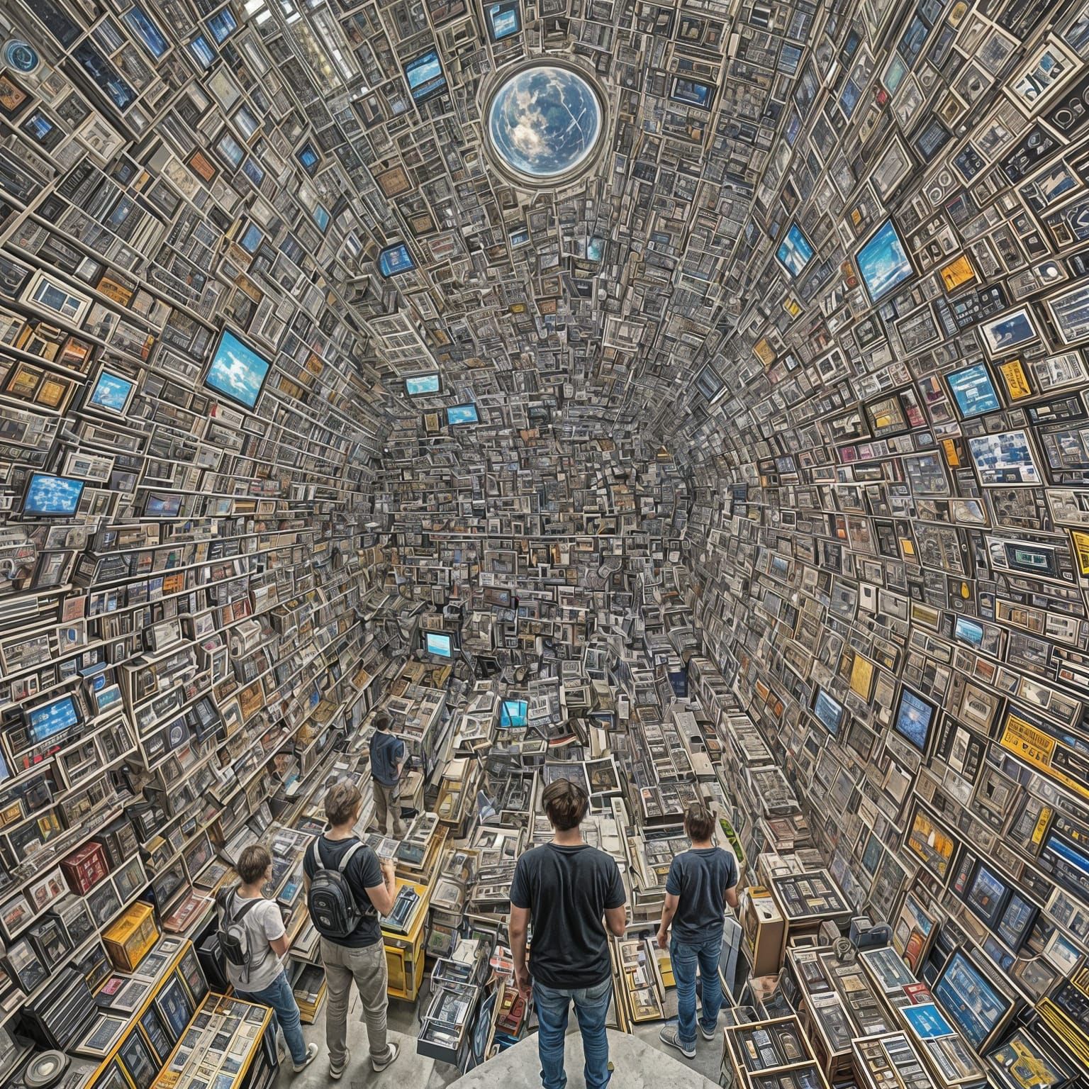 Crossroads: Heaven or Hyperreal Gadget World in 8K