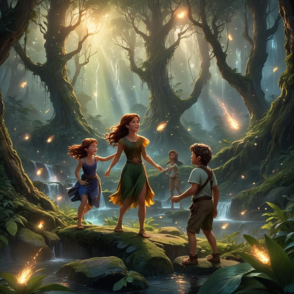 Enchanted Forest: Hercules' Children in Dreamy Art