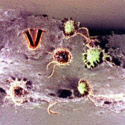 AI Generated Image of a Virus