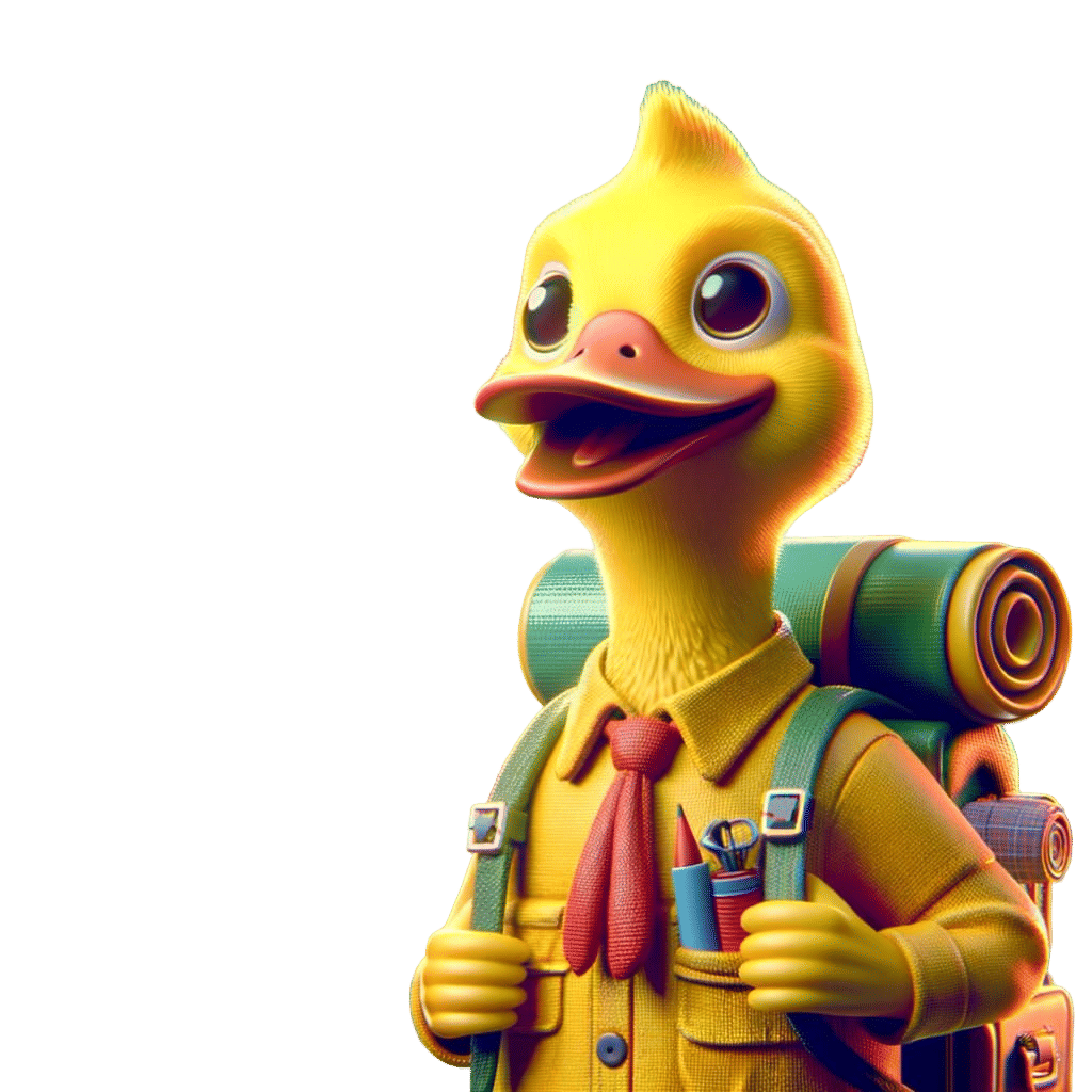 Charming Failed Duck in Vibrant 4K Animation