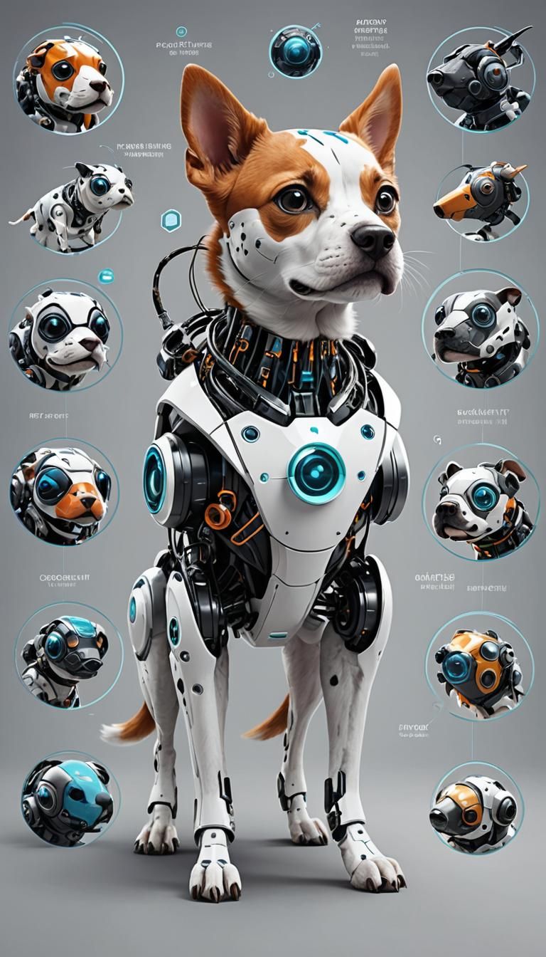 Futuristic Cyborg Pet Design: Nature Meets Technology