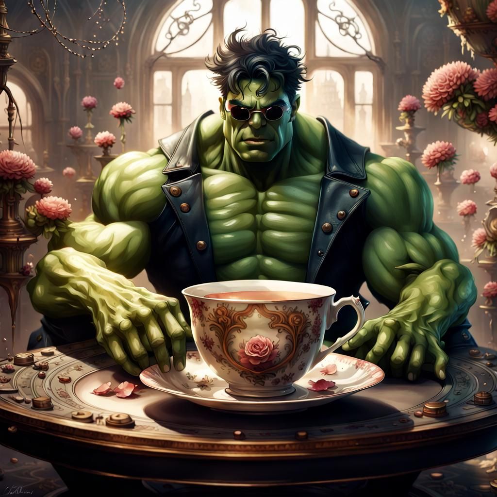 Hulk at tea time