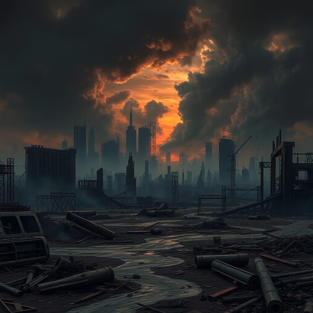 Apocalyptic Wasteland Inspired by Ominous Styles