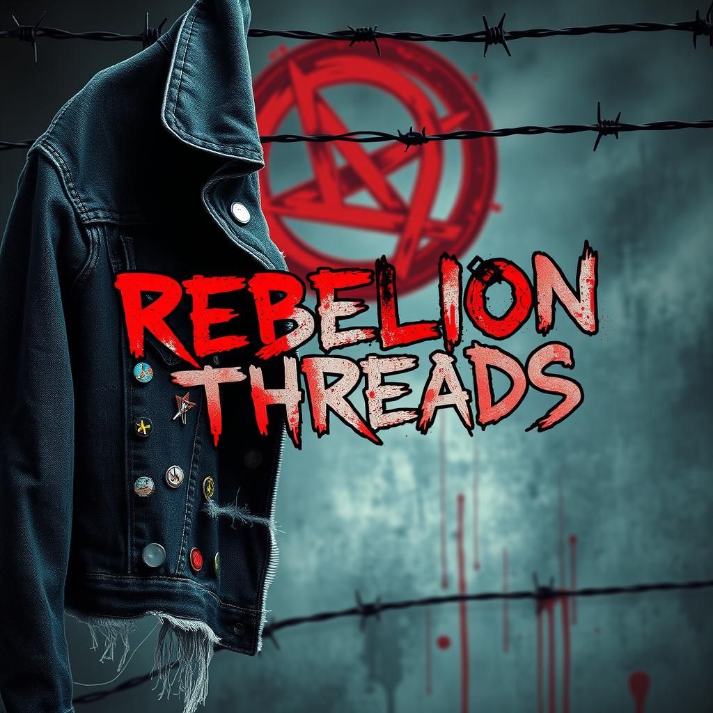 Punk Album Cover: Rebellion Threads in Matte Style