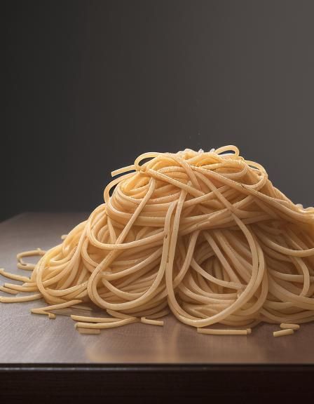 Hyperrealistic Spaghetti Still Life Photography