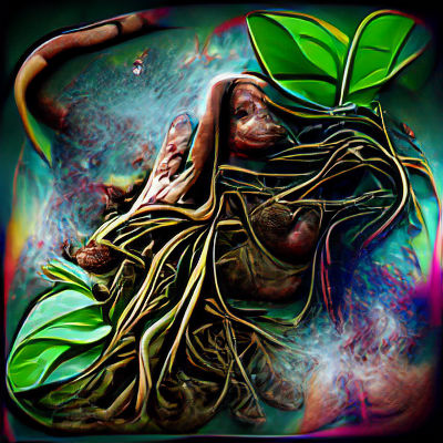 Psychedelic Ayahuasca Dreamscape: Spiritual Awakening