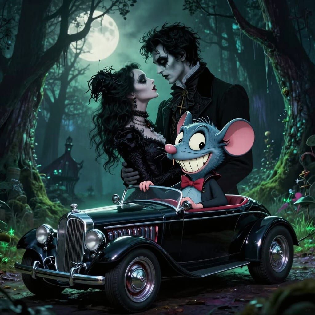 Romantic Goth Meets Rat Fink