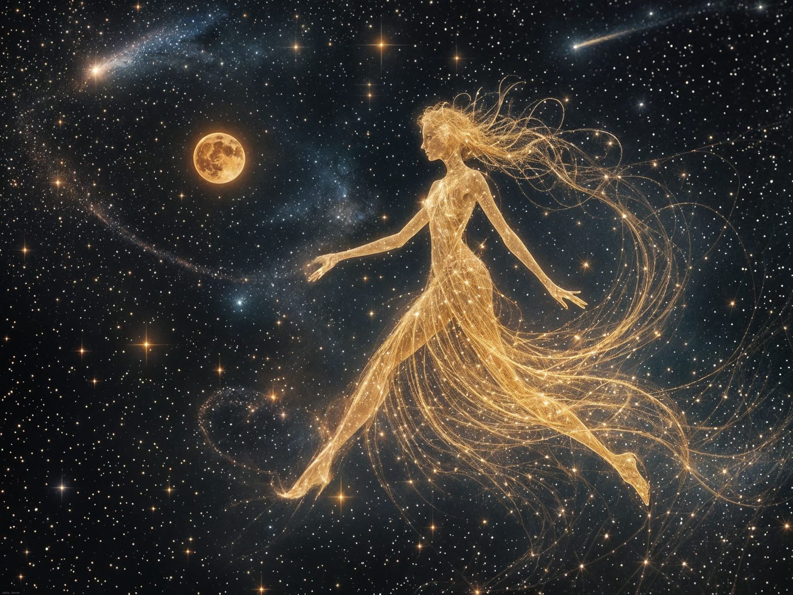 Celestial Creator of Shimmering Constellations