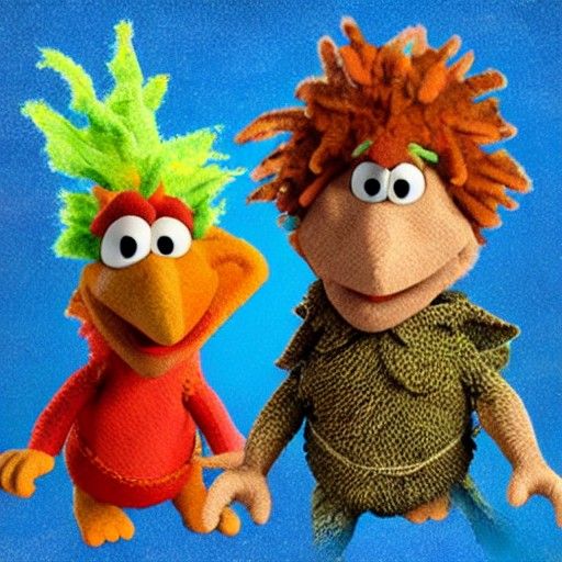 Realistic Detailed Fraggle Rock AI Rendition