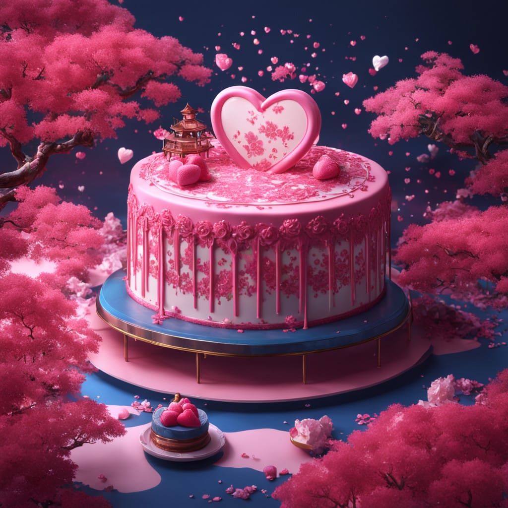 Gorgeous Royal Dessert in Vibrant Pink