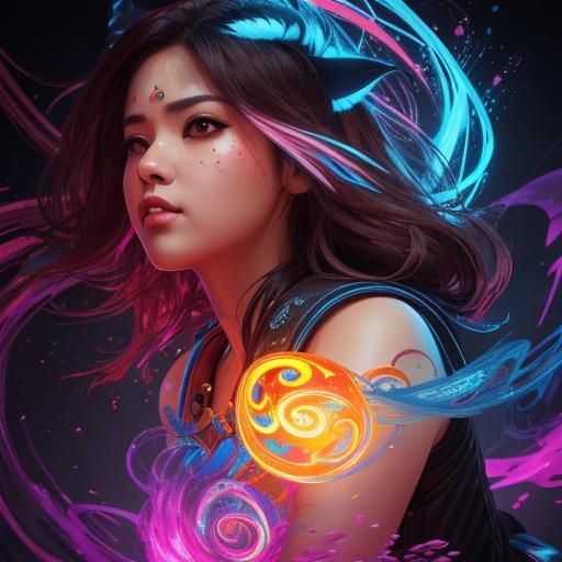 Hyperrealistic Swirl Socks in Splash Art Style