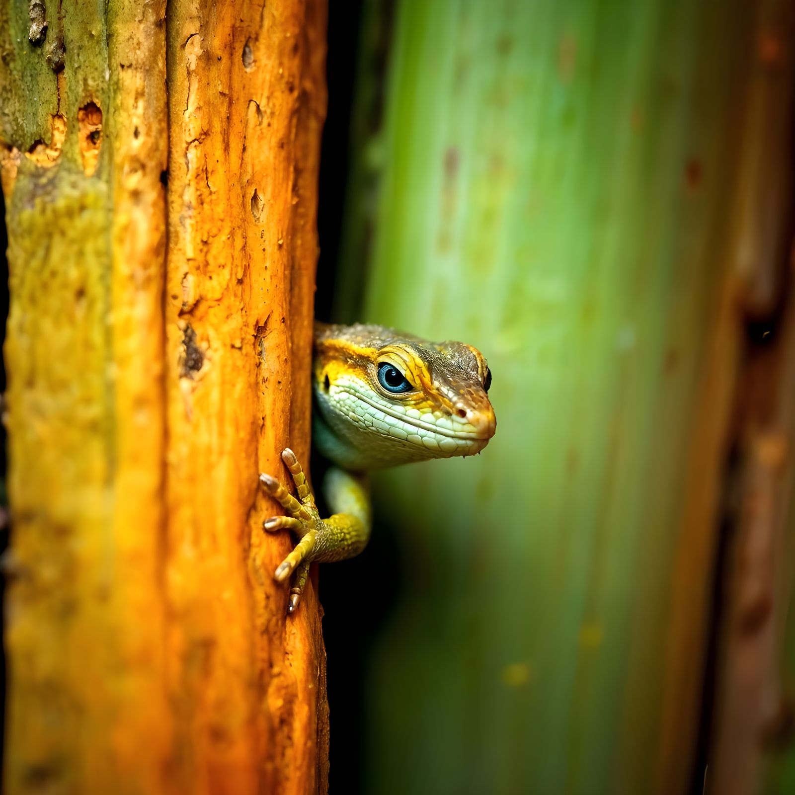 Rainbow Eucalyptus Lizard Hideout