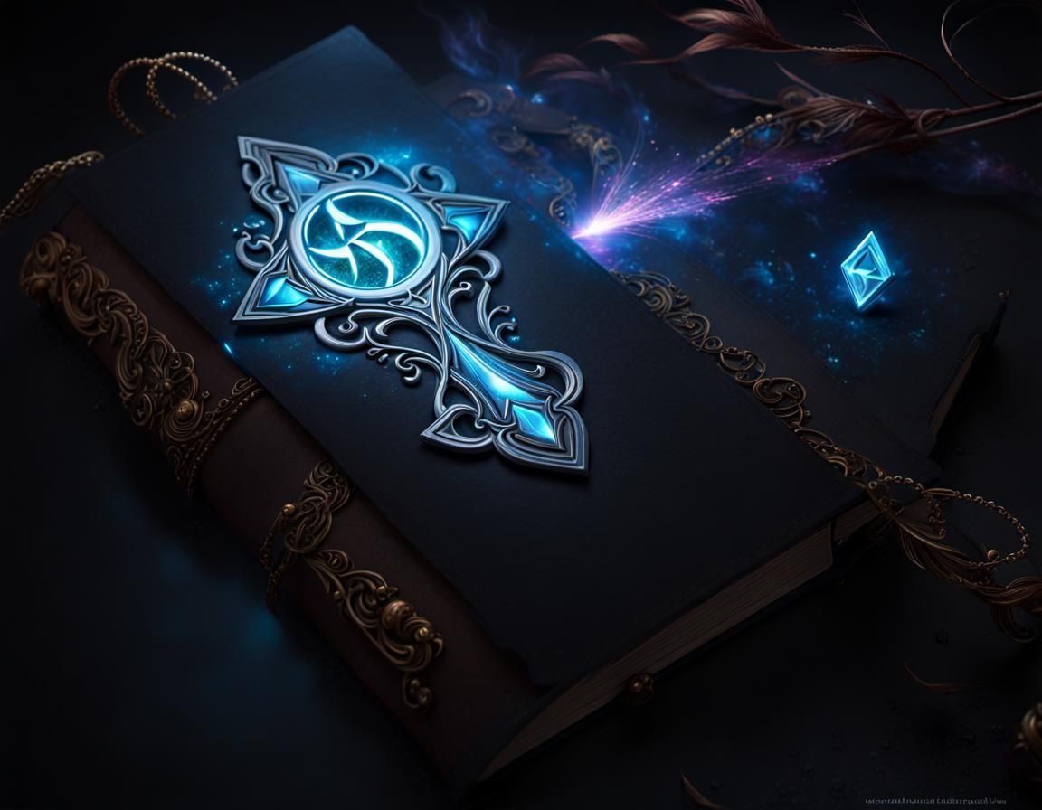 Enchanted Grimoire and Bookmark