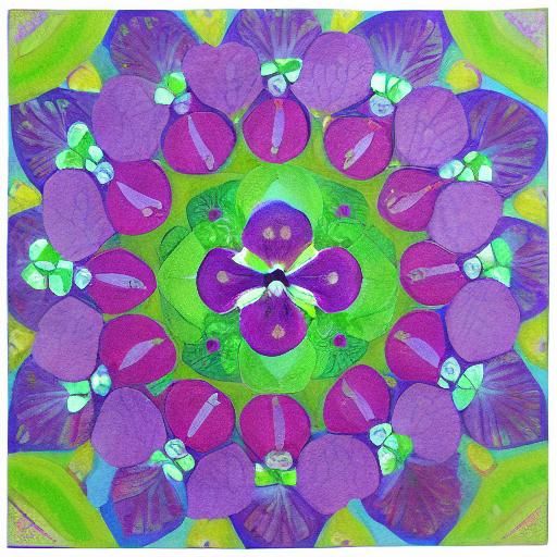 pansy mandala