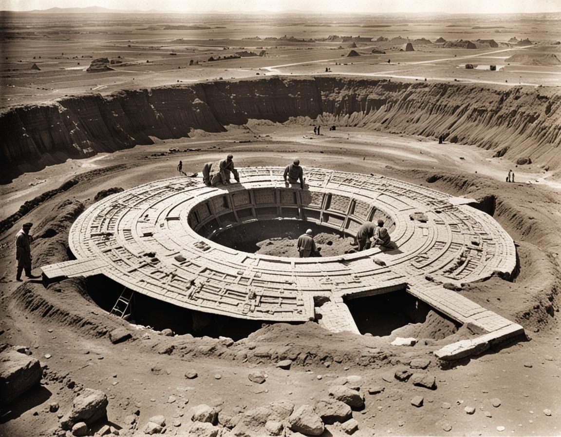 Unearthed Alien Spacecraft in Archaeological Dig