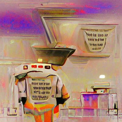Abstract AI Image: Service Over Self