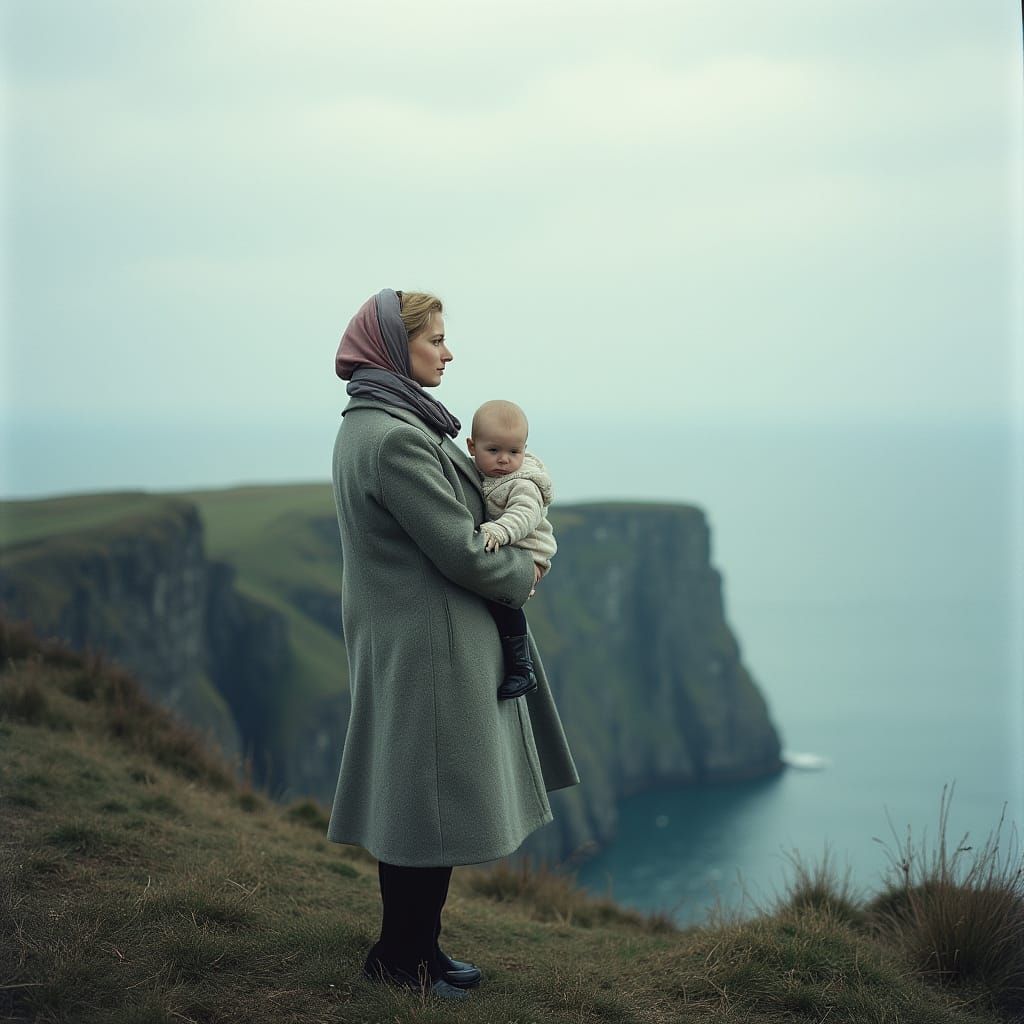 Irish Coast Photograph in Style of Ansel Adams