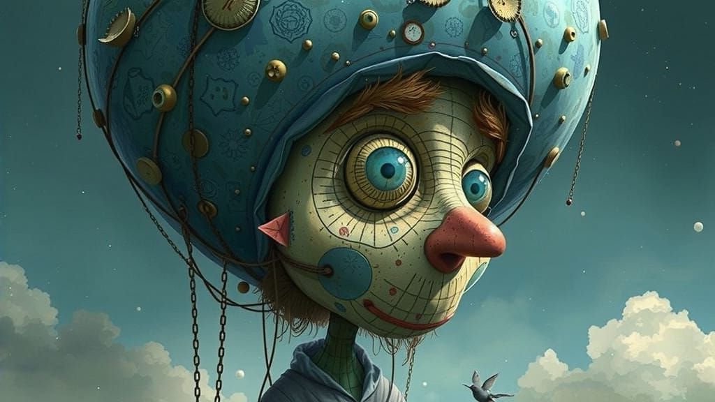 Ethereal Landscape with Dreamlike Fauna