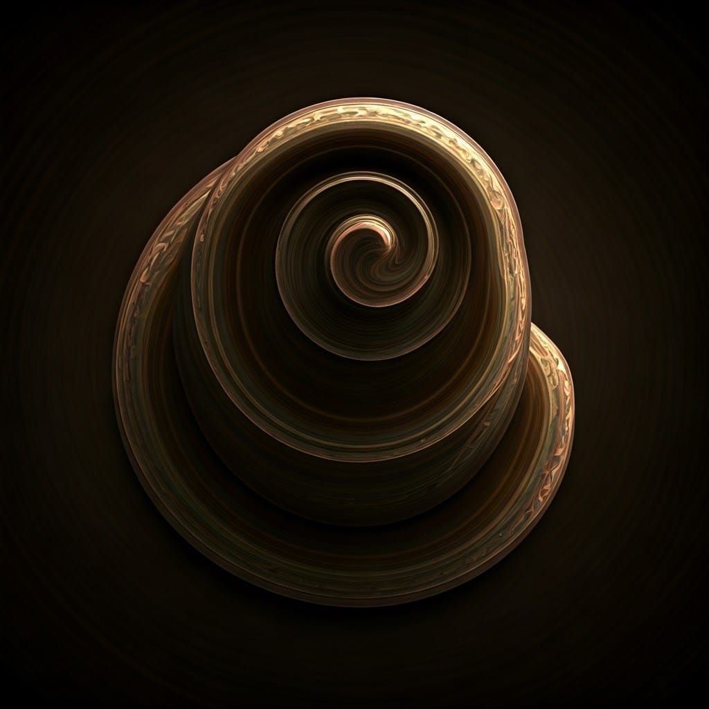 Abstract Spiraling Patterns Unfolding