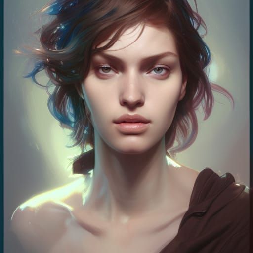 Intricate Portrait of an Identity Crisis, 8K Art