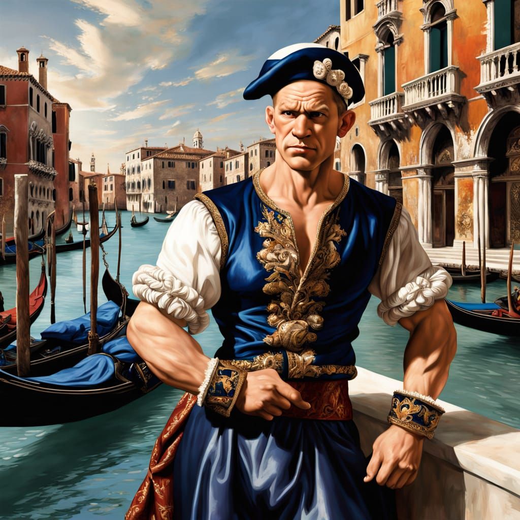 Popeye as venetian sailor