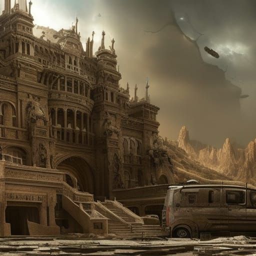Dramatic Digital Painting of Earth's Last Day