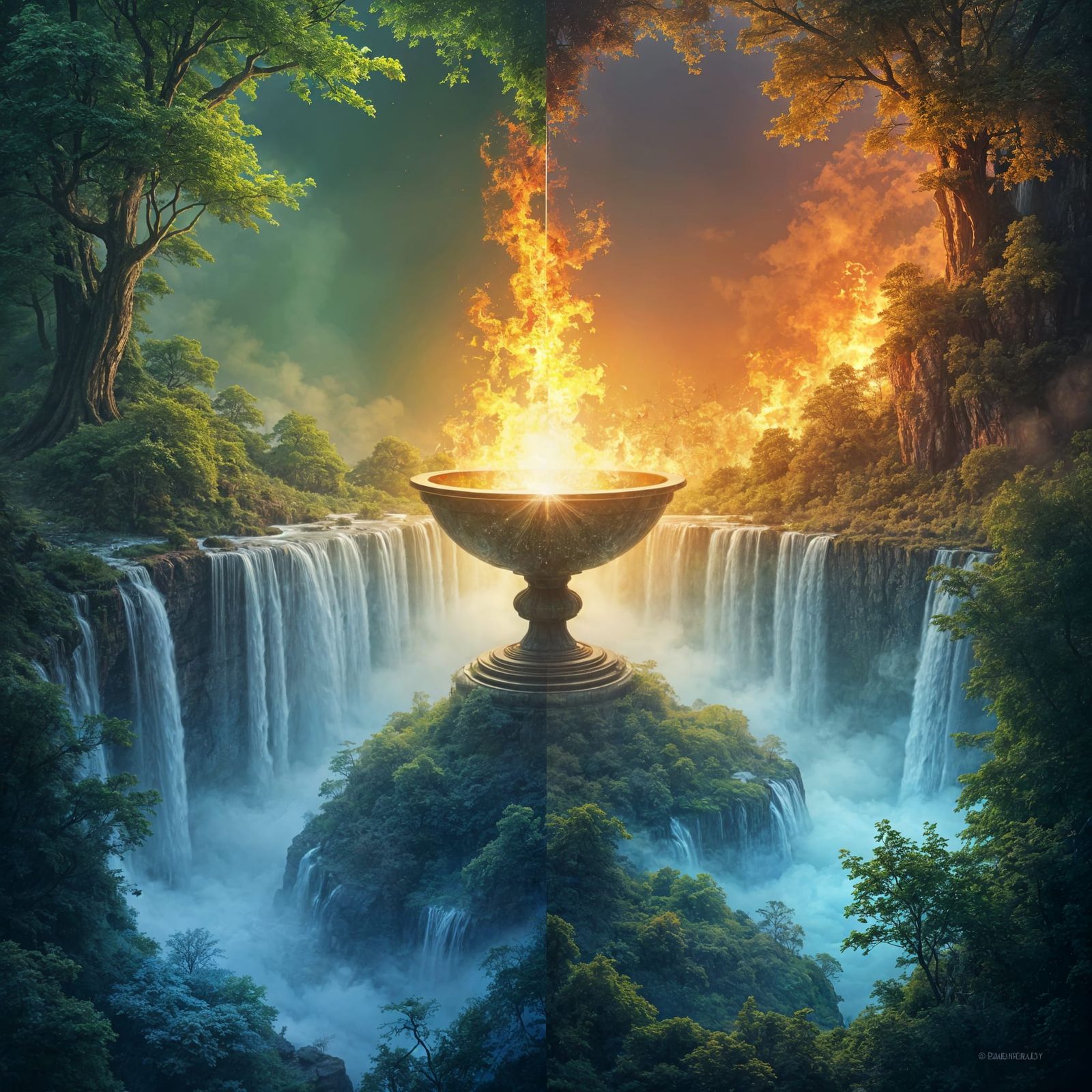 Elemental Double Exposure Photography in 4K