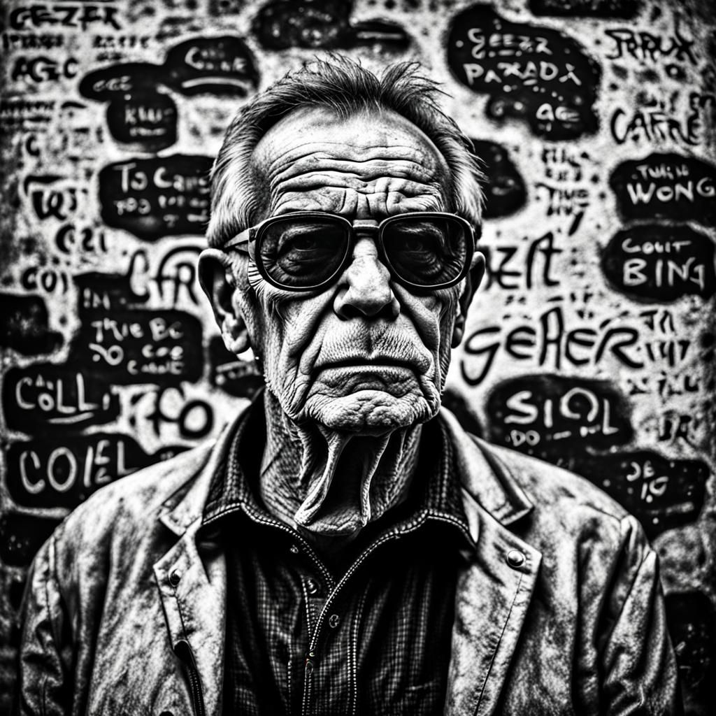 Textured White Wall Art: The Geezer Paradox