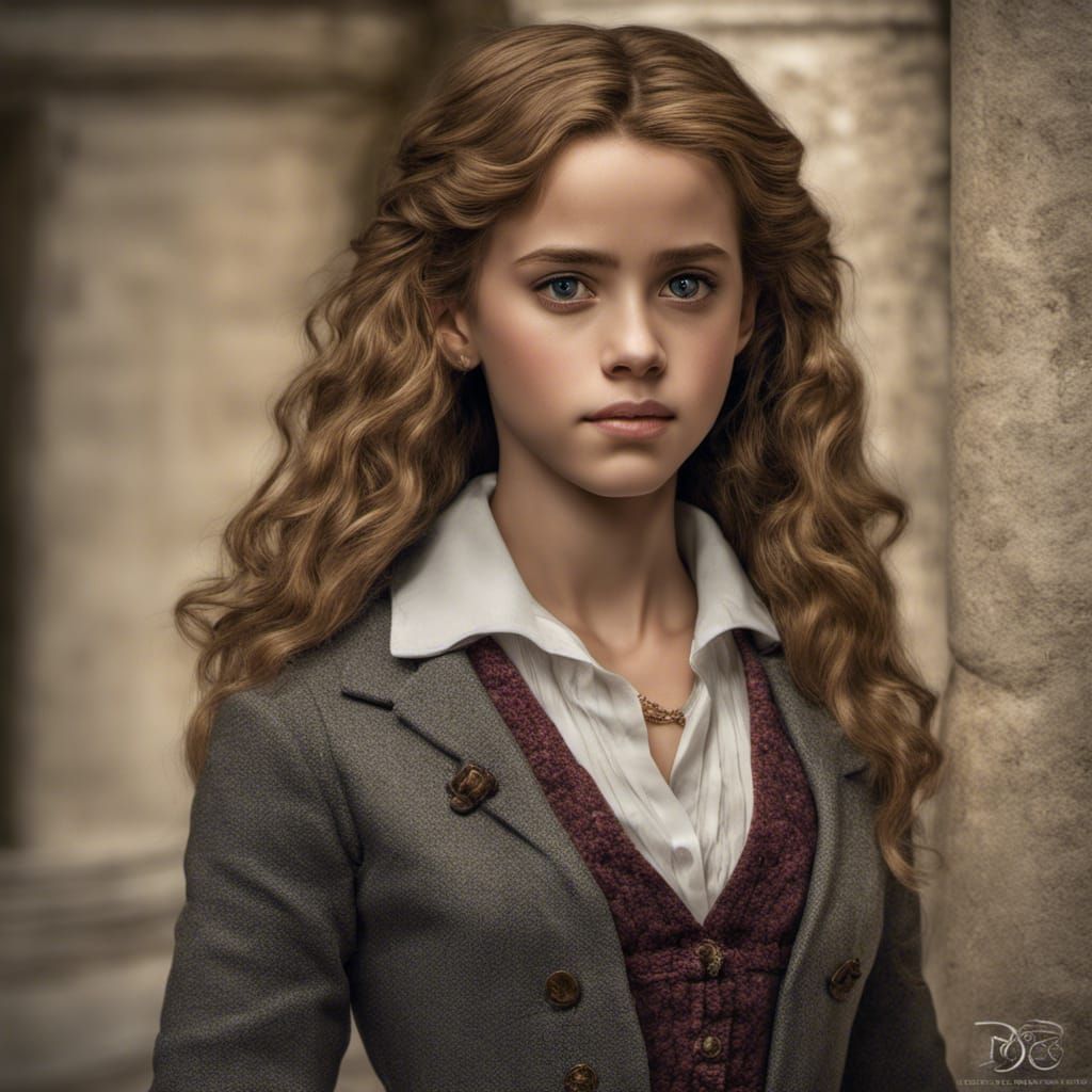 Hermione Granger in Dior Outfit, Hyperrealistic