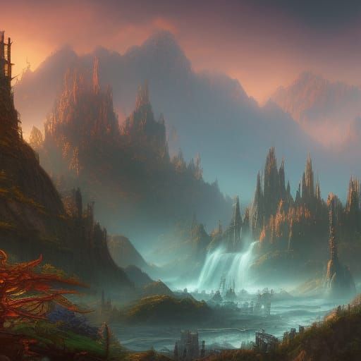 Fantastical Birthdayland Concept Art in Deep Color