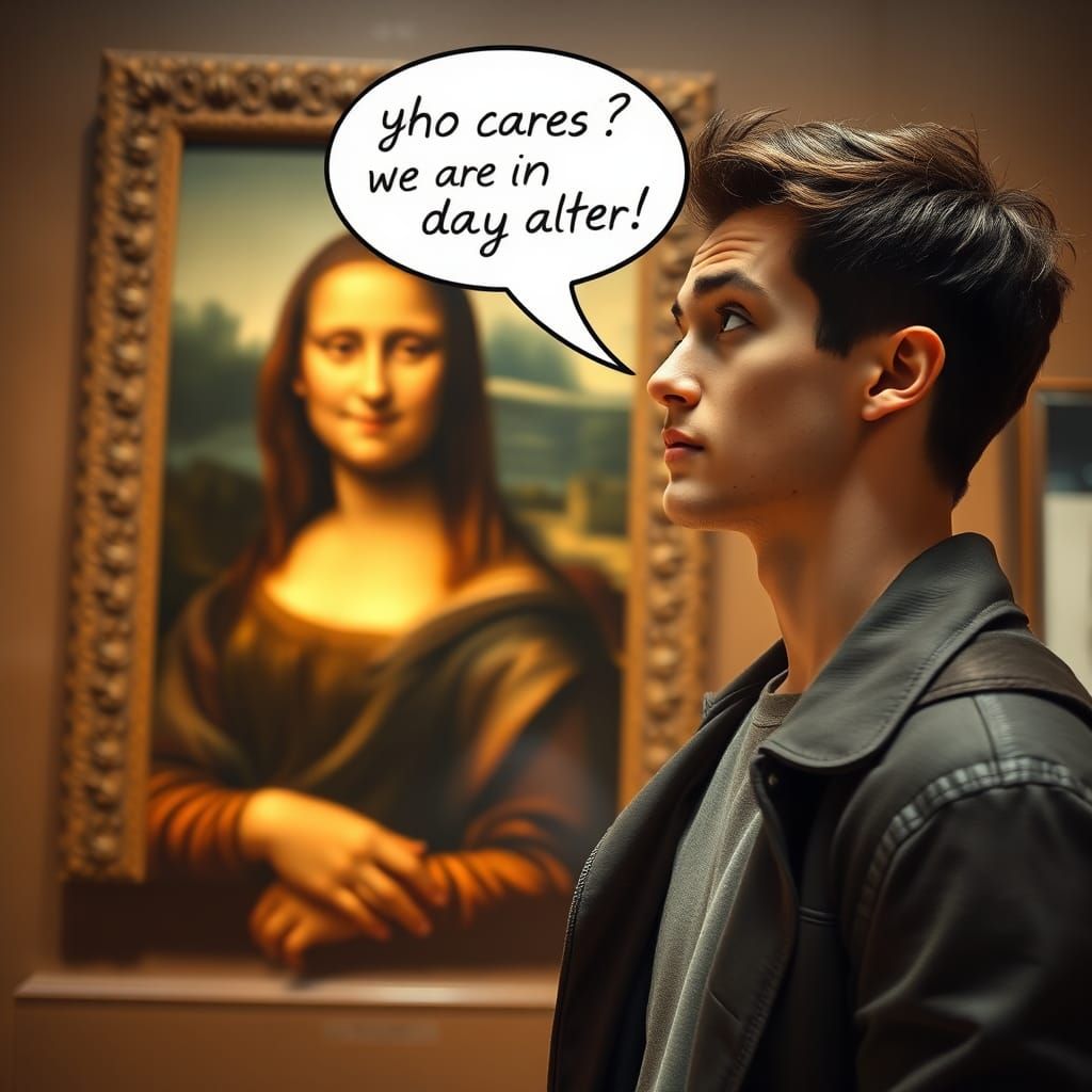 Mona Lisa's Secret: A Hyperrealistic Louvre Encounter