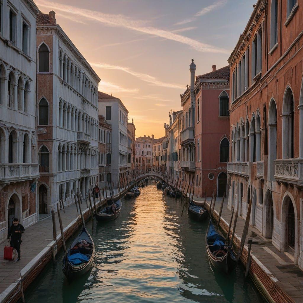 Serenely Lit Cityscape at Dusk