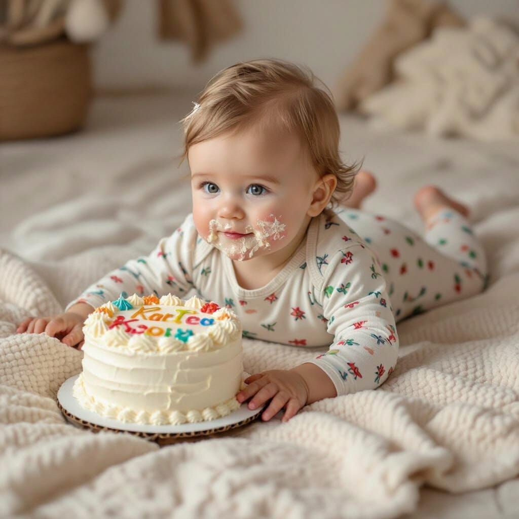 Baby's First Birthday Celebration in Whimsical Style