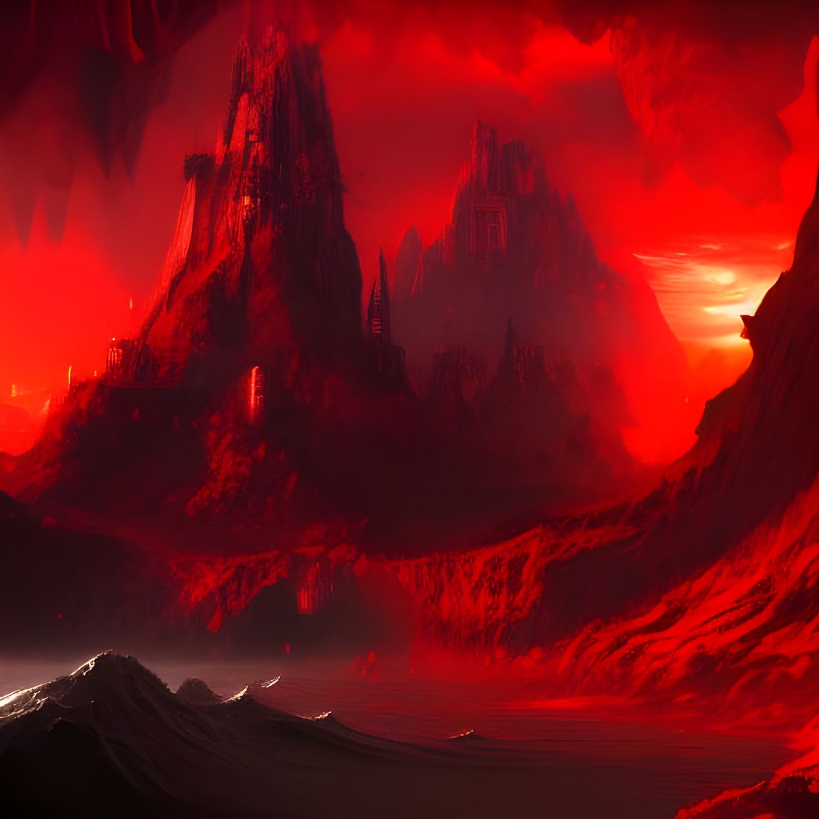 Red Water and Black Crown: Fantasy Concept Art