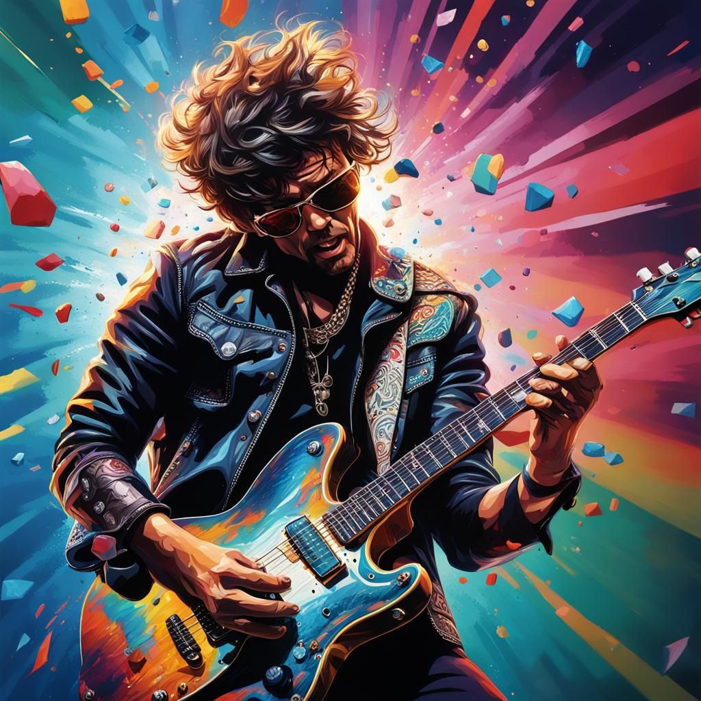 Hyperrealistic Rock and Roll Concept Art