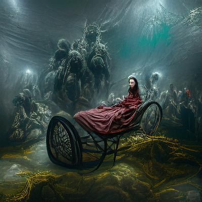 Queen Mab, the fairys midwife. In a chariot made out of an empty hazelnut as she tells people what to dream about. 8k r...
