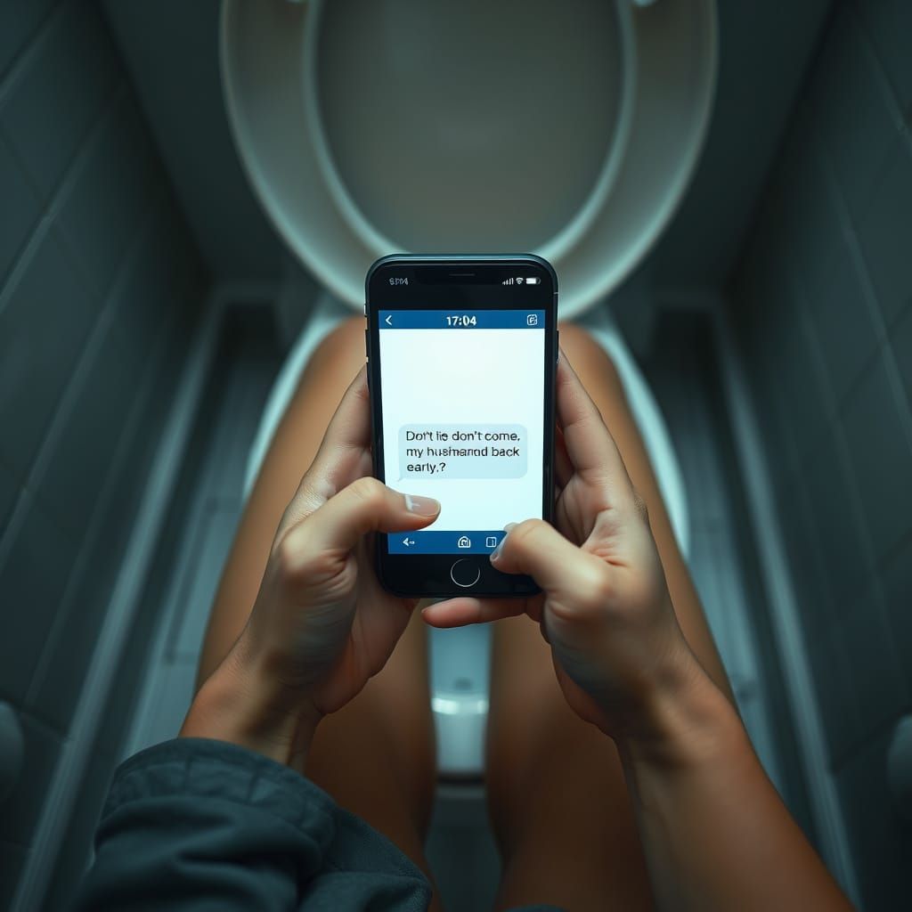 Adulterous Text Message in Cinematic Style