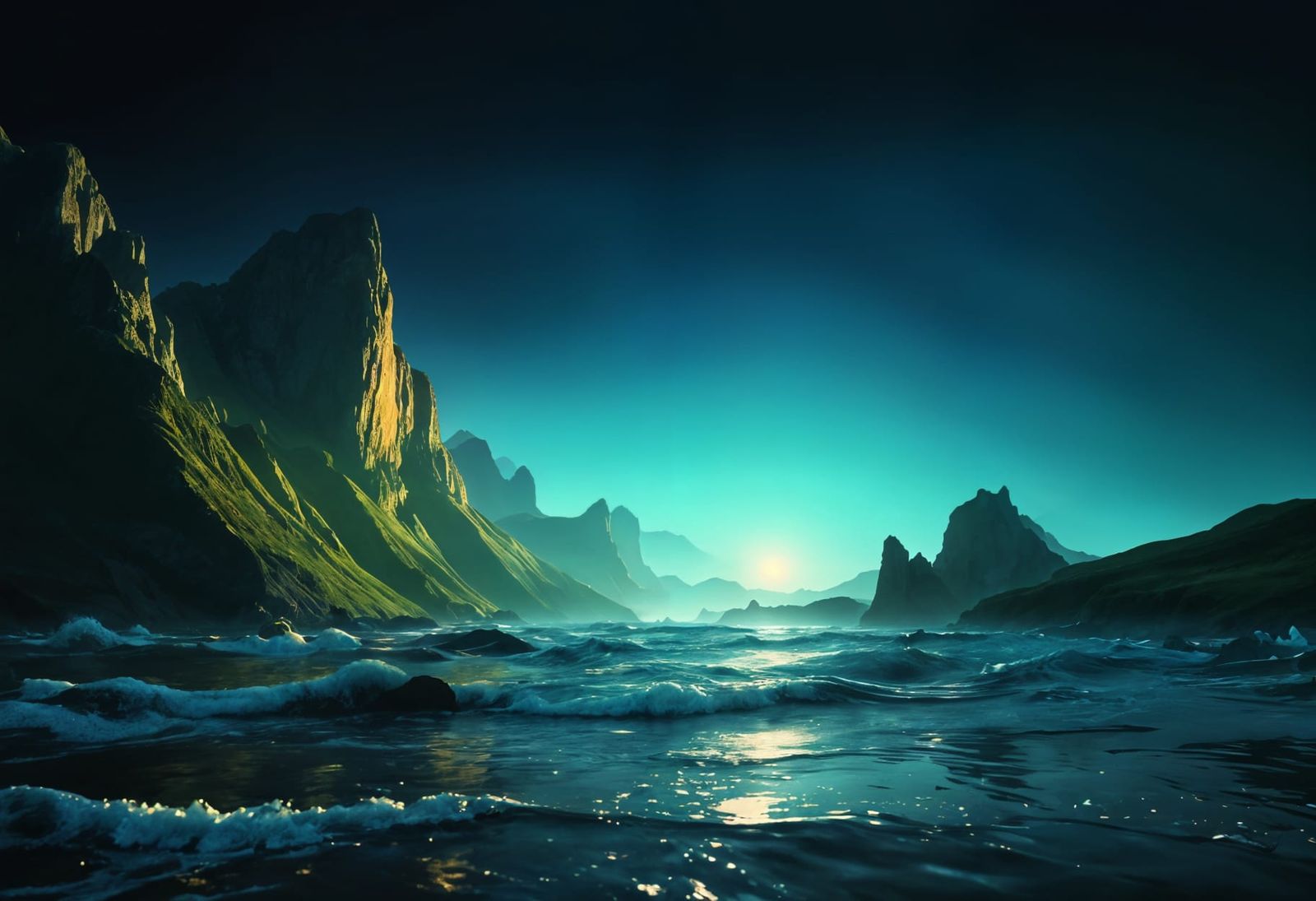 Abstract Color Symphony in Enscape