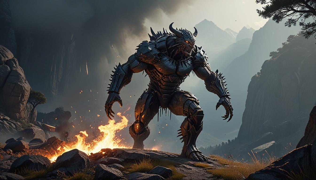 Monstrous Creature Emerges from the Depths