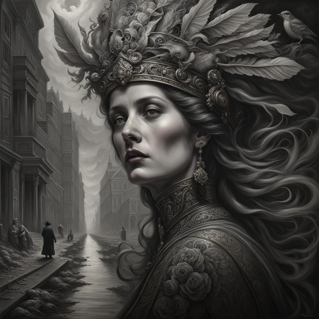 Noir Horror: Woman Flayed by Killing Wind