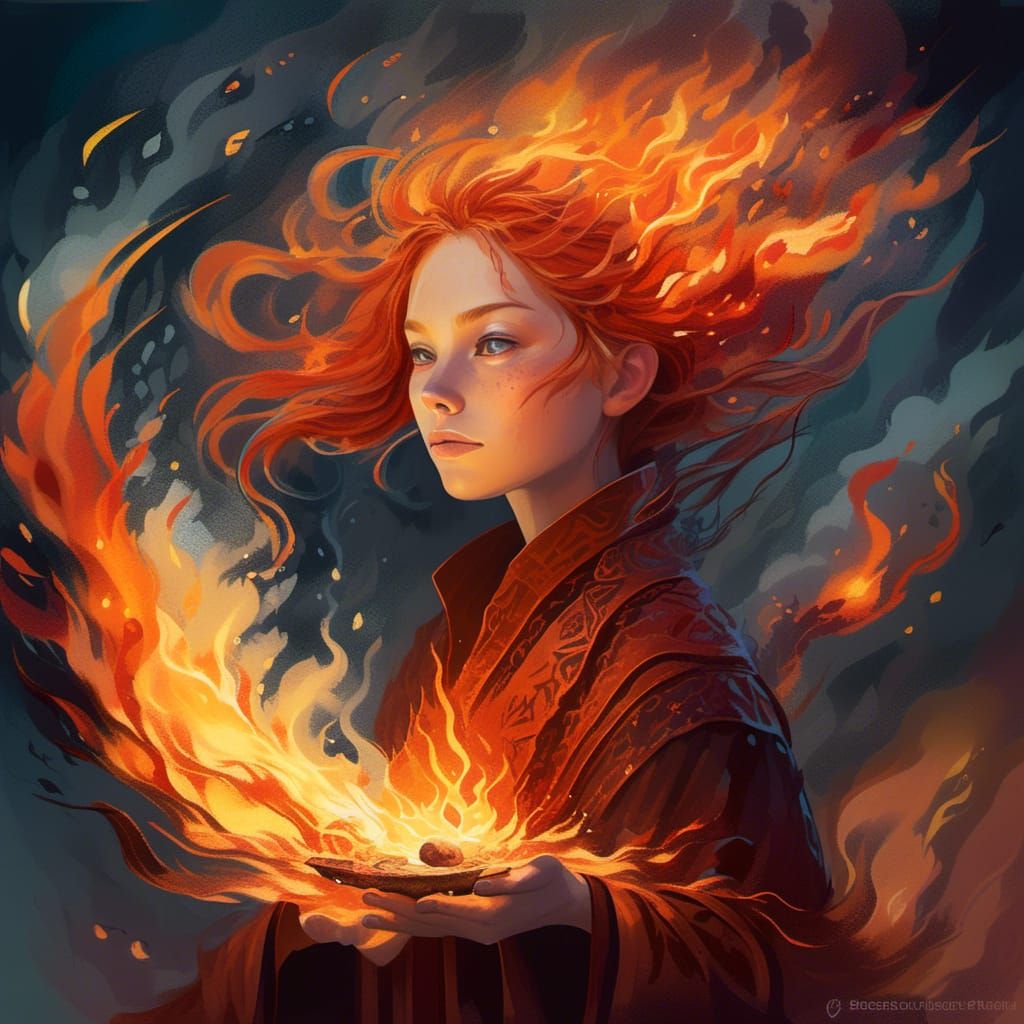 Firey Elf Portrait