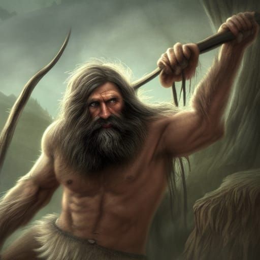 Detailed Caveman Matte Painting in Unreal Engine