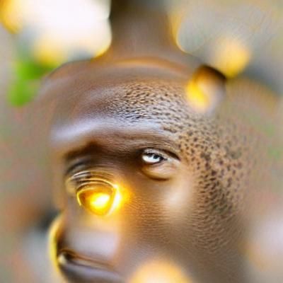 Deity Portrait with Bokeh in Natural Lighting