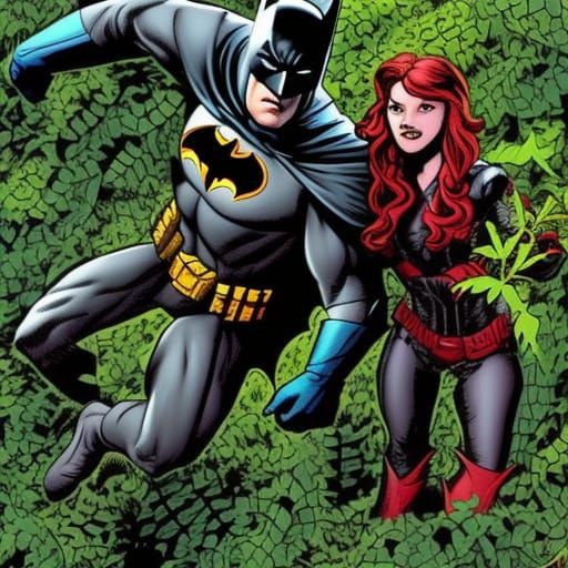 Batman Chases Poison Ivy in Apocalyptic Gotham Comic