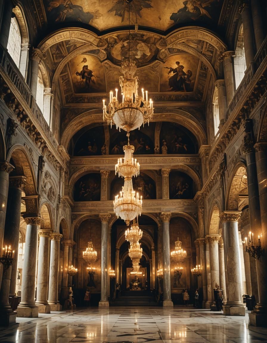 opulent medieval hall