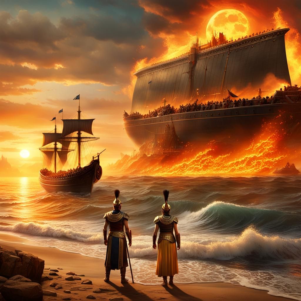 Battle of Actium: Epic Digital Matte Painting